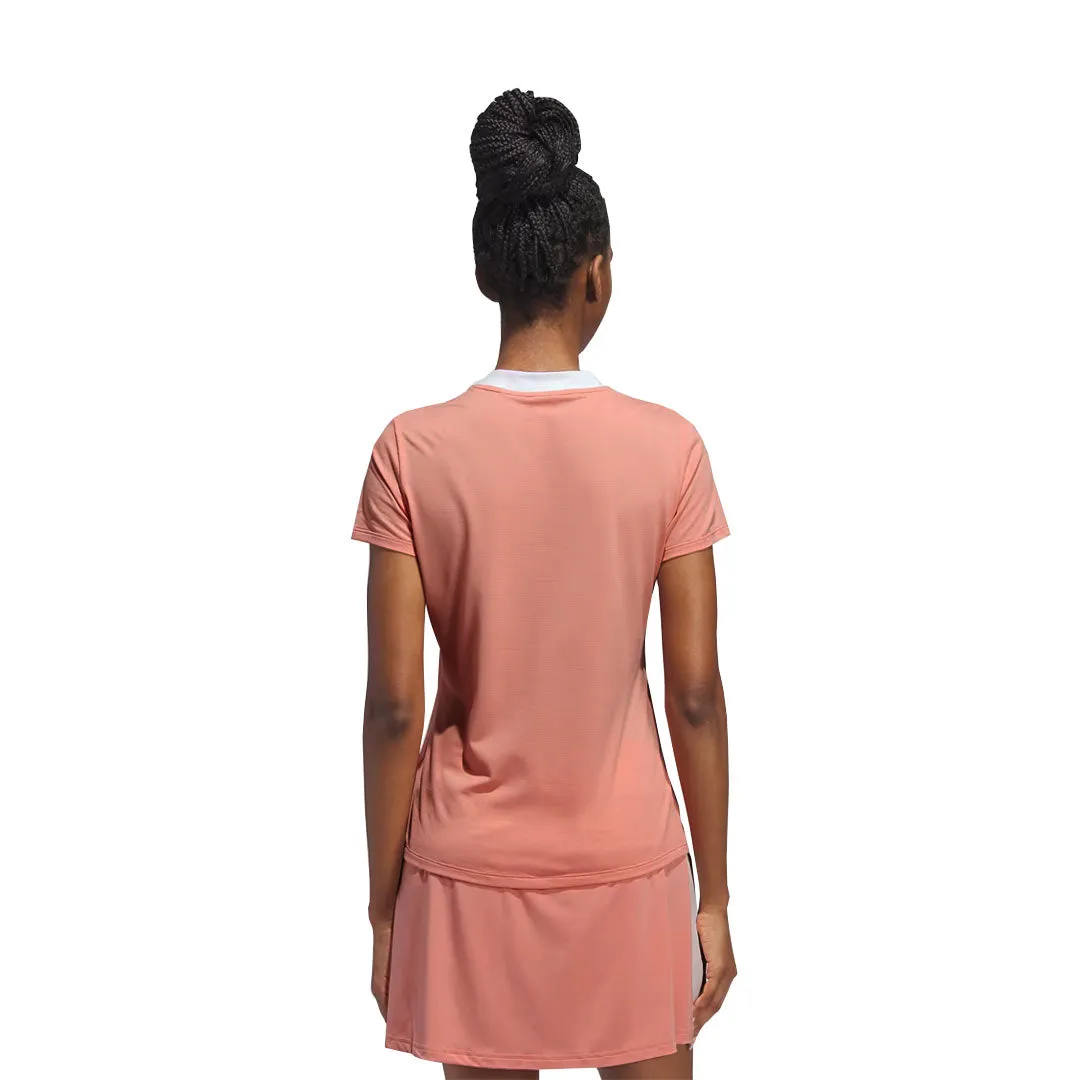 adidas - Women's Made With Nature Golf T-Shirt (IL9541) Hidden Storage Compartments Adjustable Cuff System