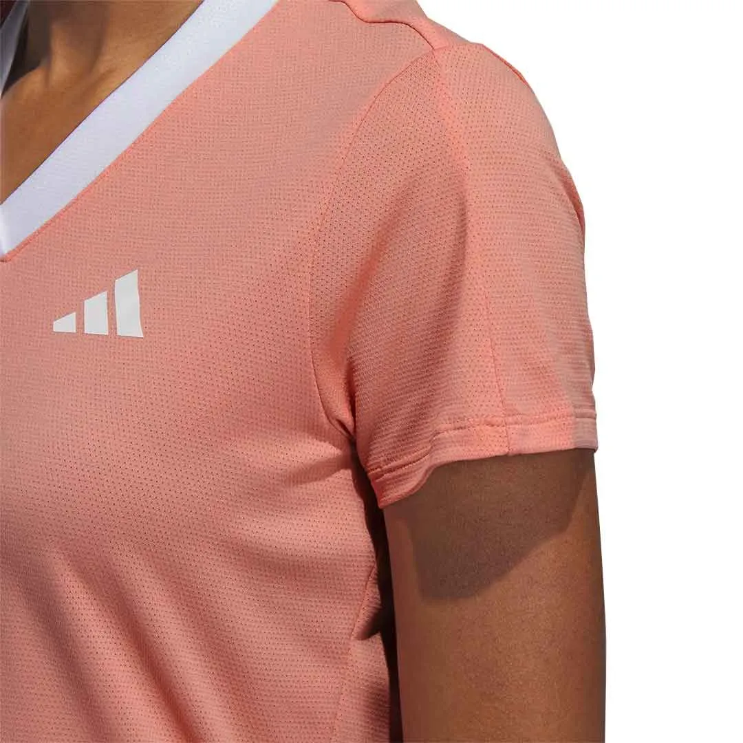 adidas - Women's Made With Nature Golf T-Shirt (IL9541) Zippered Vents Anti Pilling Surface