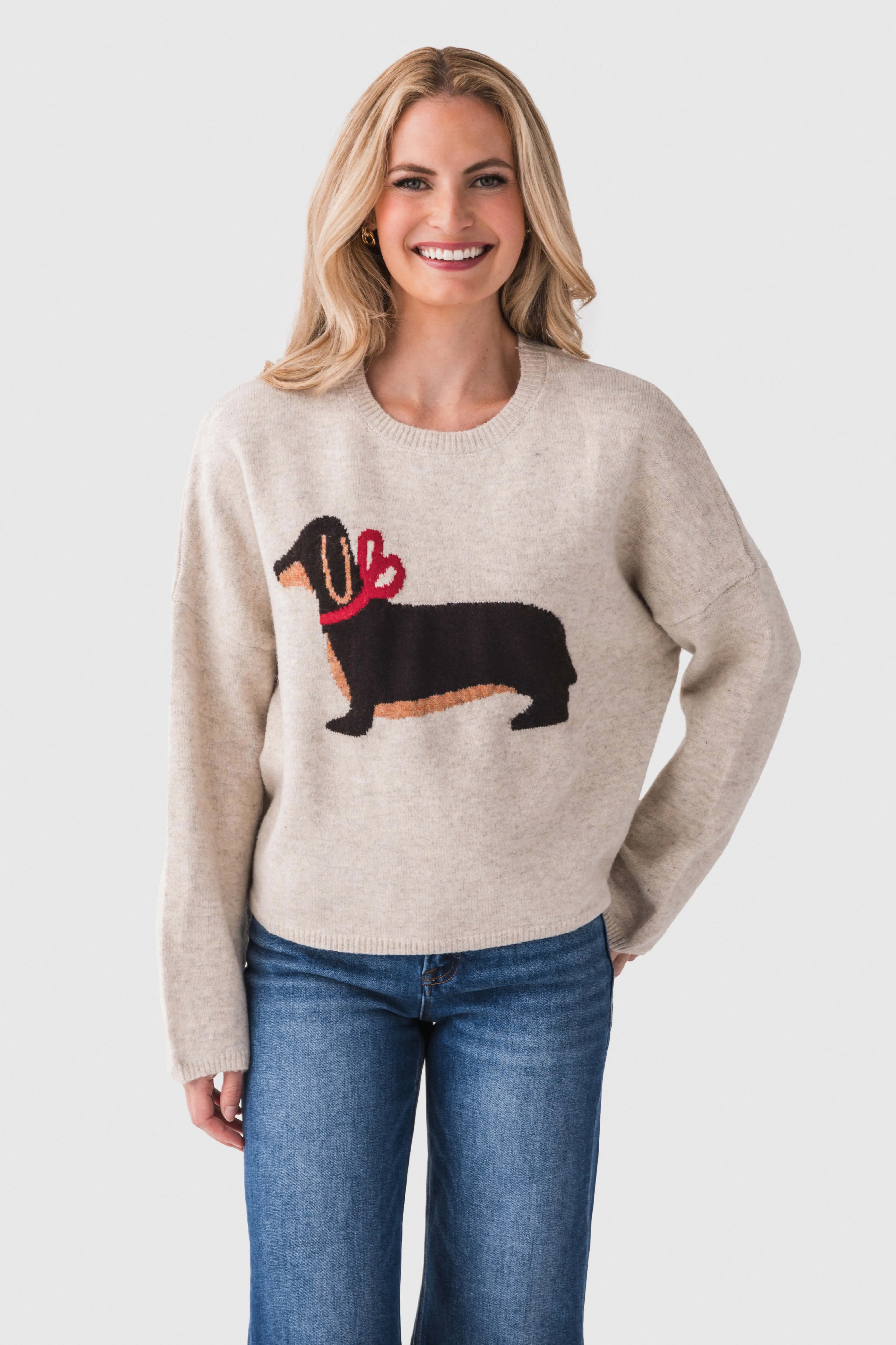 kids Things Between Daschund Crewneck Sweater