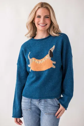 Oversized Design Things Between Hot Dog Rollneck Sweater