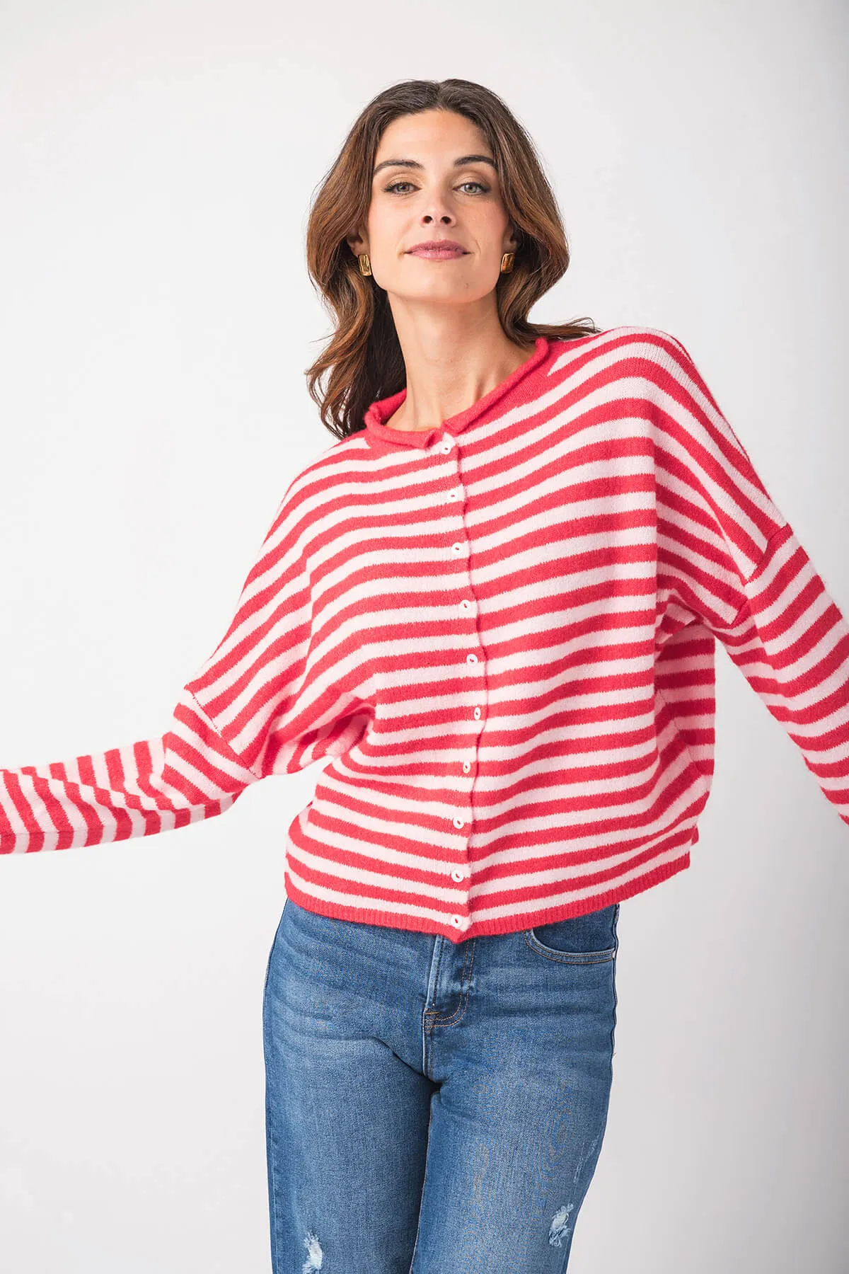 Things Between Striped Piper Cardigan style test Daily Sporty