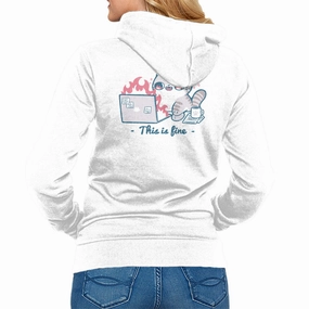 This Is Fine Cat Working Daily Minimal