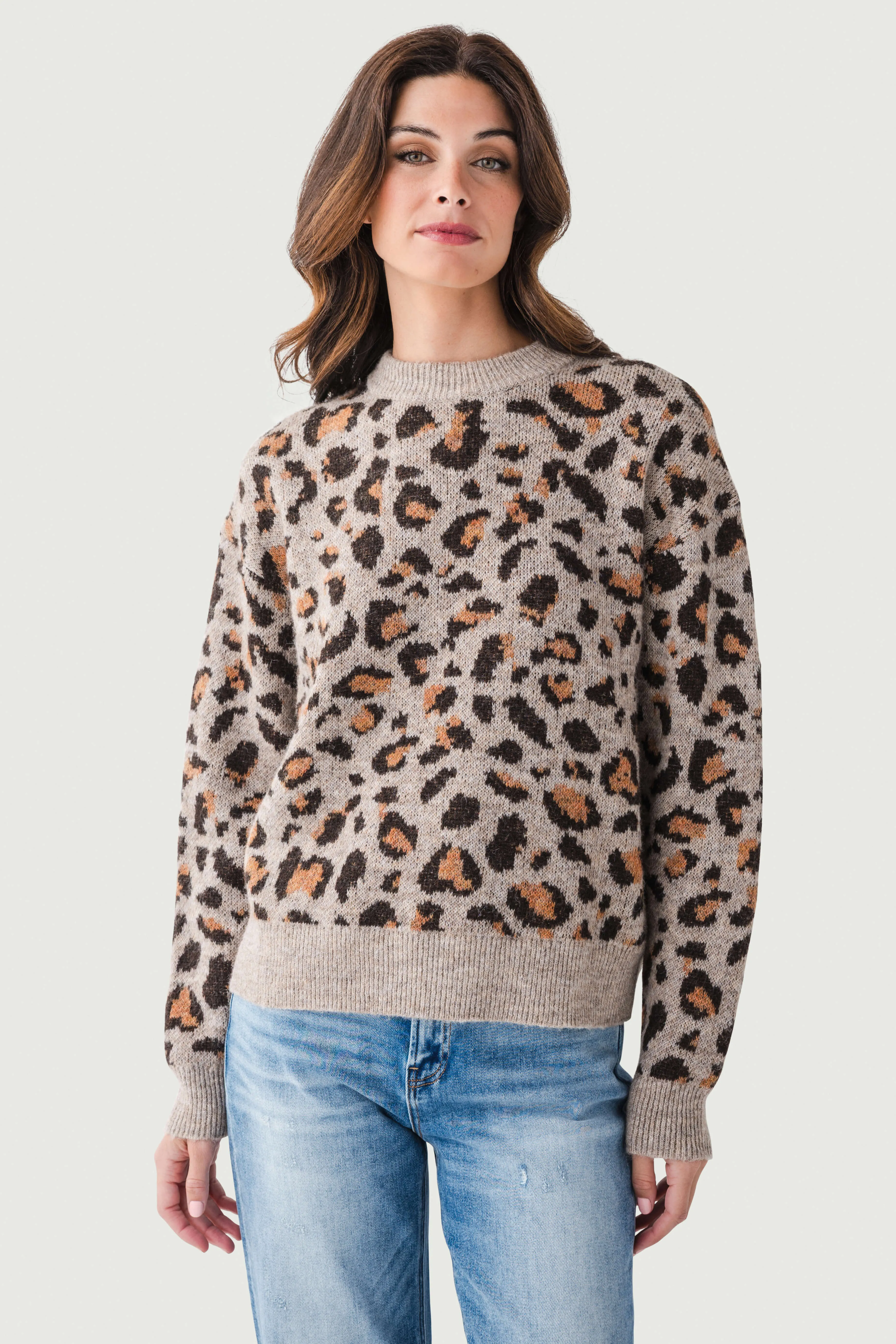 Fresh Minimal Washable THML Leopard Print Pullover