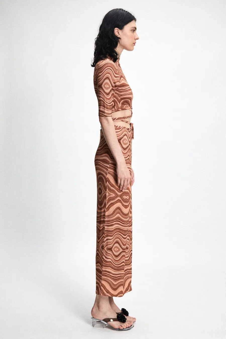 Tholen Skirt Contrast Panel Transitional Wear