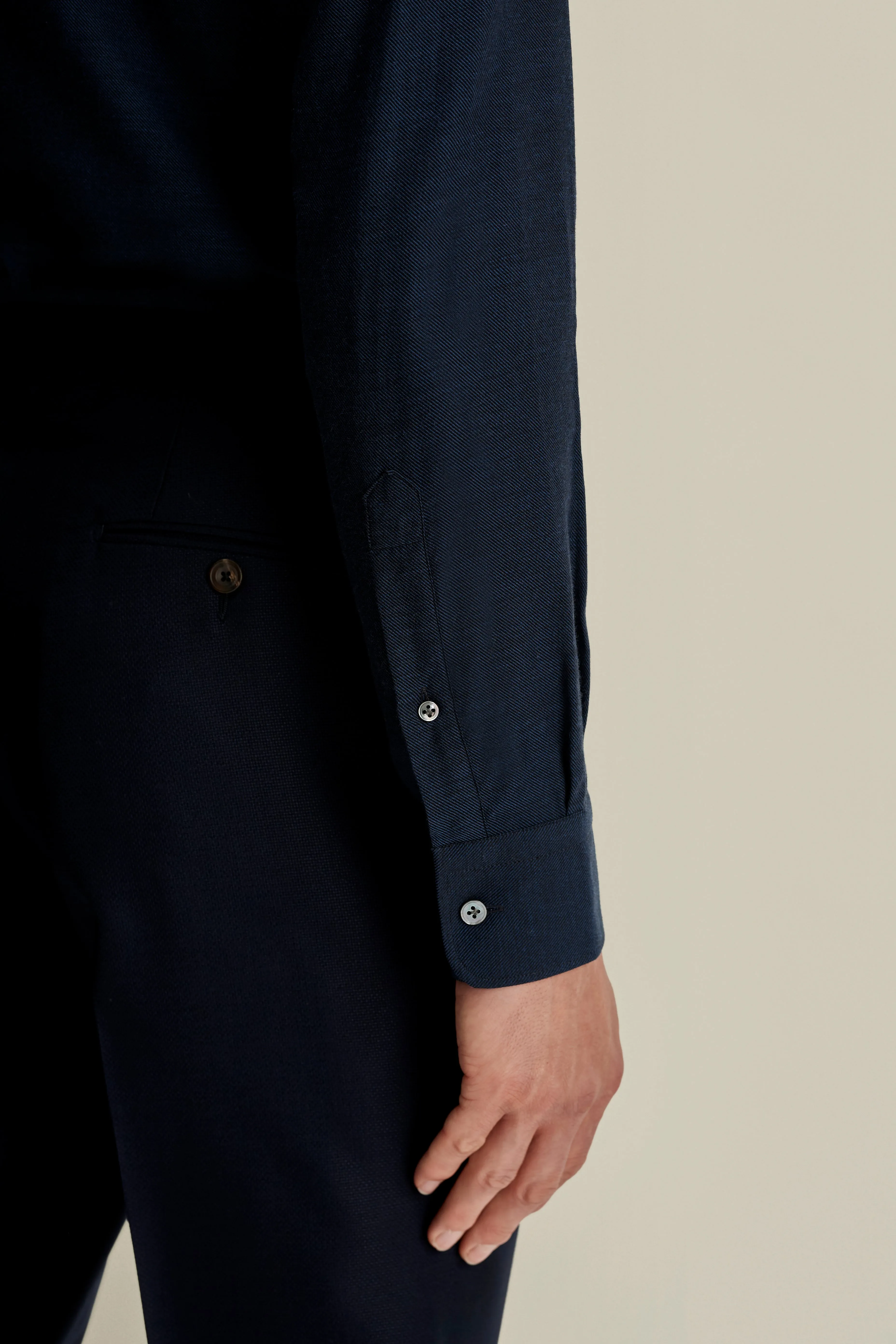 Roll-Up Sleeve garden party Cotton Cashmere Casual Button Down Oxford Shirt