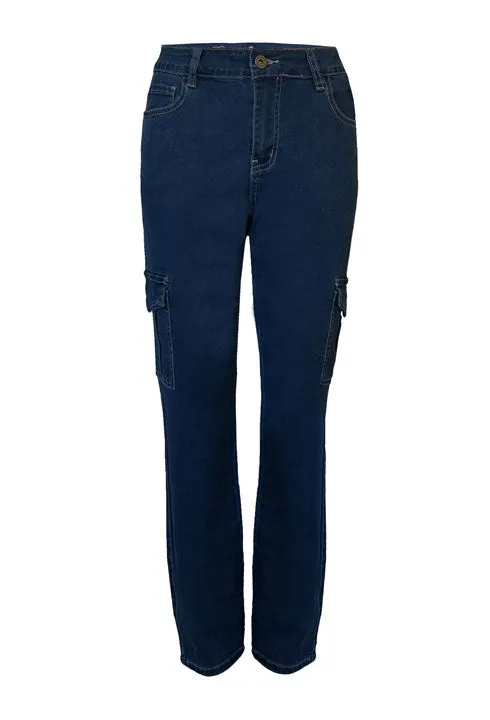 The Journey Slim Fit Cargo Jeans by Ethyl Rayon drape work mode
