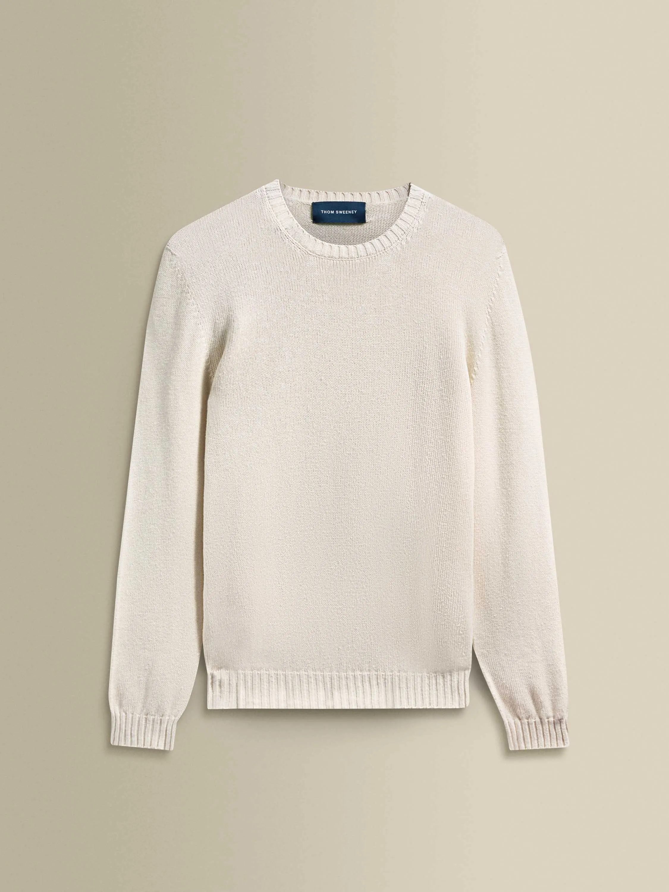 Seasonal Casual Look Bourette Silk Crew Neck Sweater