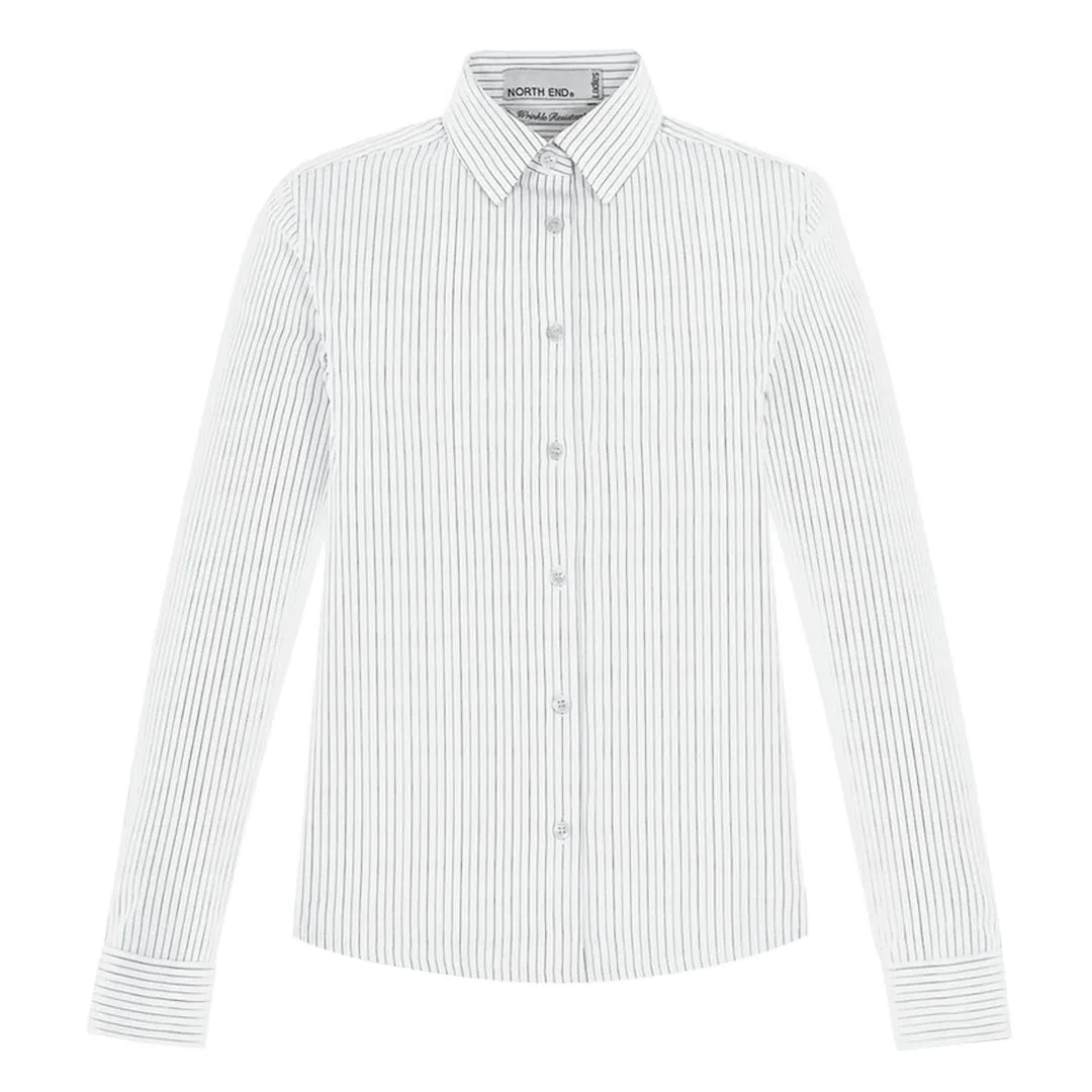 North End Sport - Women's Boardwalk Wrinkle Resistant Shirt (78674 701) Layered Wind Barrier