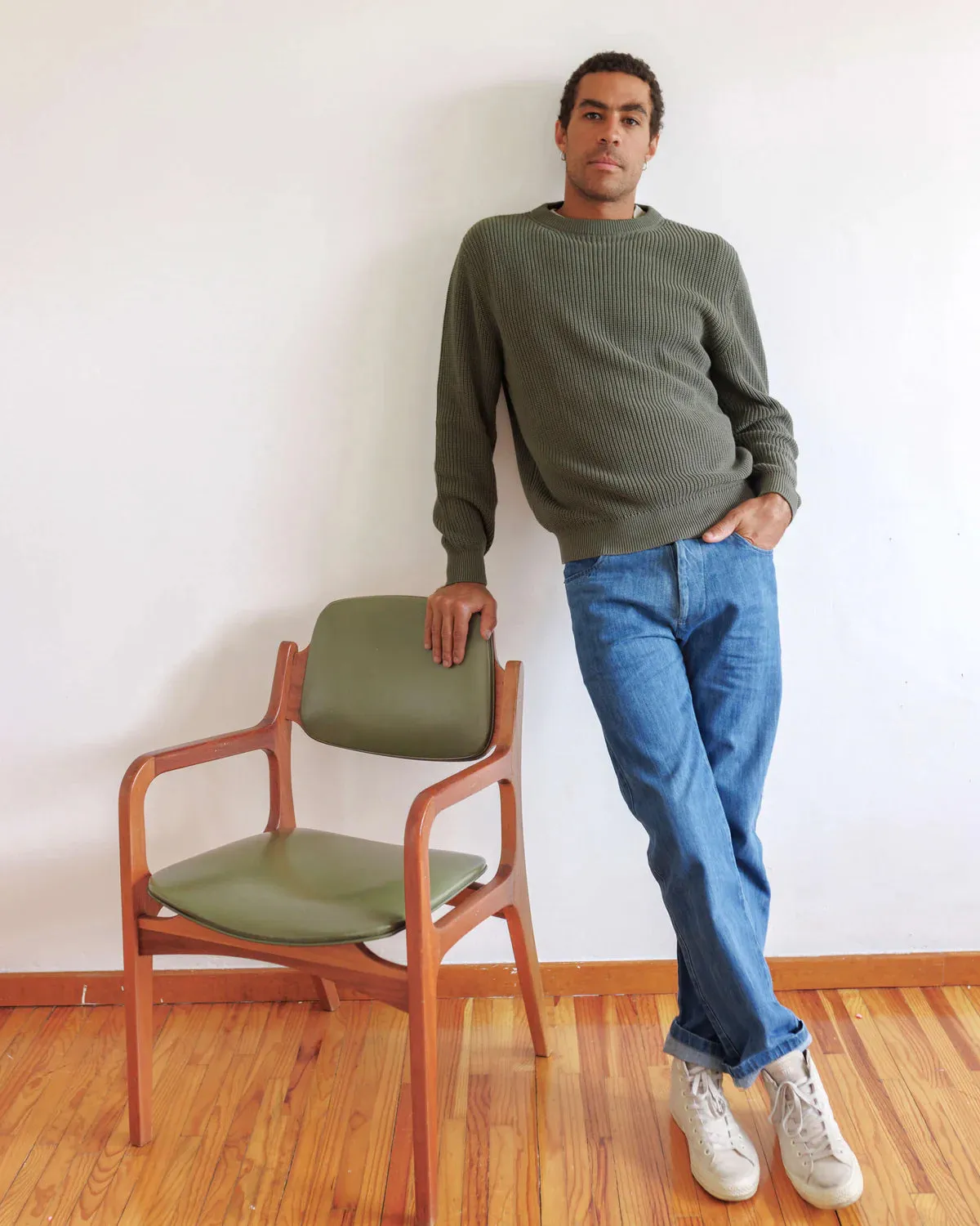 Circular Knit Pattern Daily Casual Pine Bay Sweater