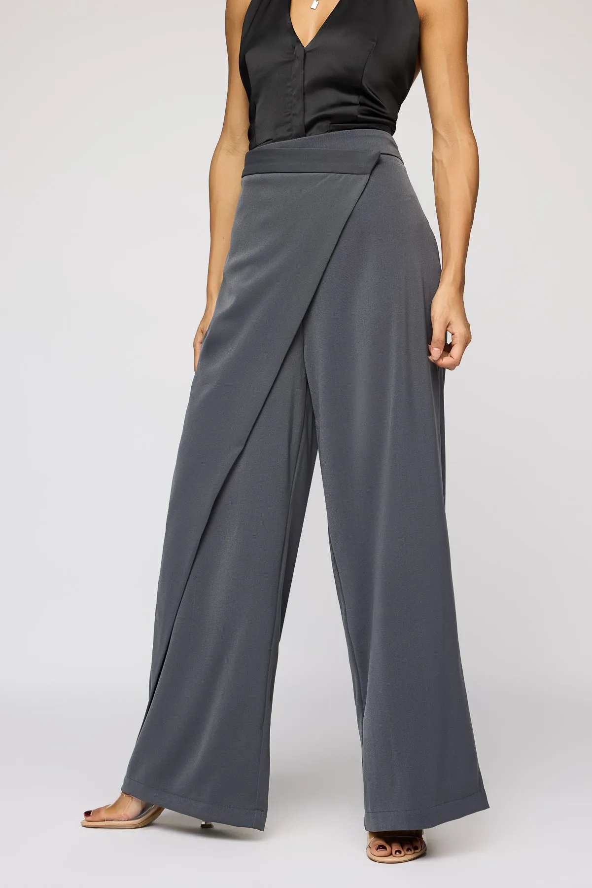 Ultimate Grey Women's Pareo Straight Pants Adaptable Style