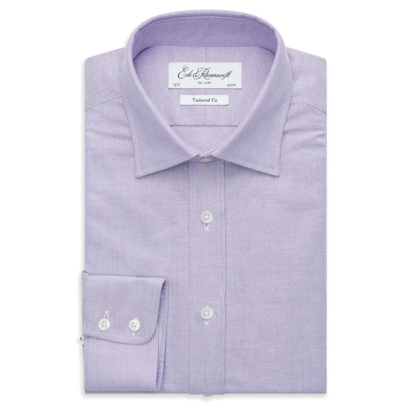 Alex Lilac Oxford Shirt Fashion Comfort Non Irritating Tags