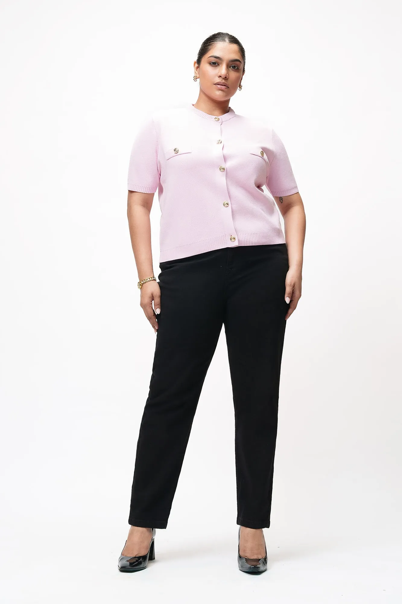 Stretch Unisex Wear Classic Wear Parent Style Family Style Classic Noir Curve Mom Jeans