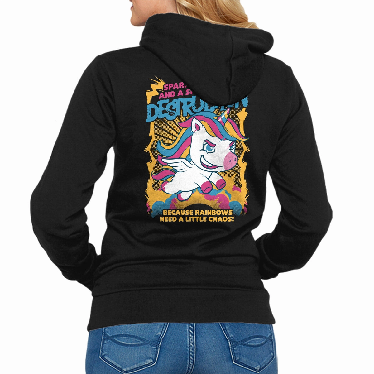 windproof Unicorn Rainbows Destruction
