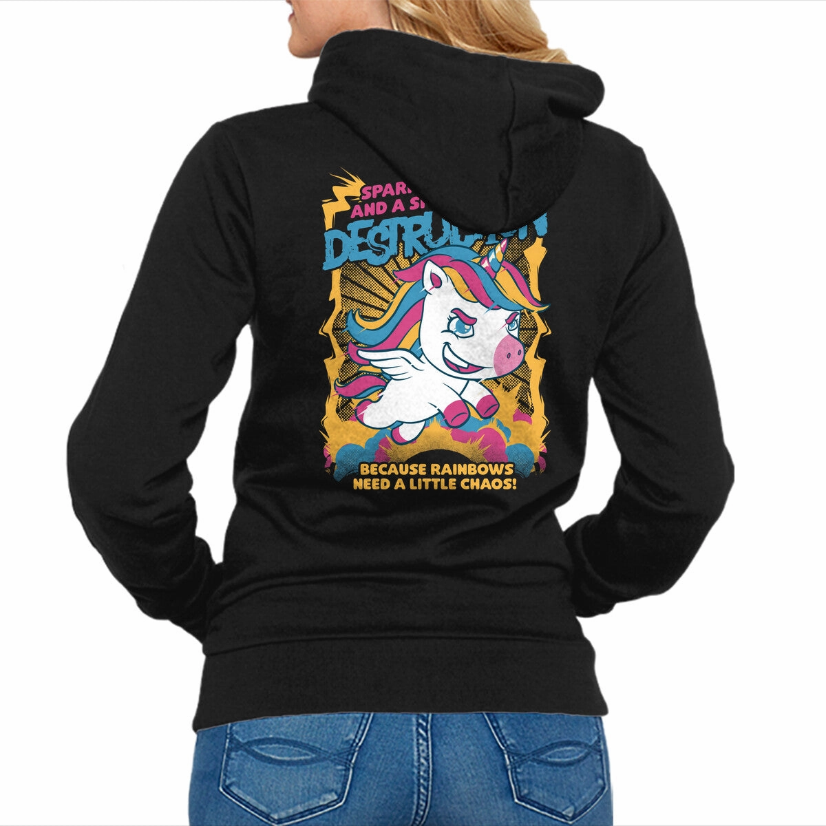 Fleece product affordability Unicorn Rainbows Destruction