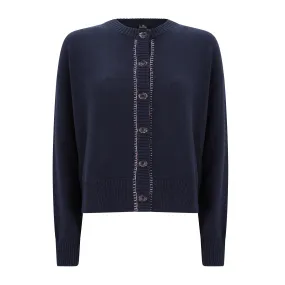 Knitted Wool Cardigan Friction Resistant Edging OdorResistant Fabric