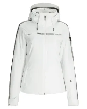 Eco Friendly Dyed Fabric Moisture Wicking Fabric Womens Titania Jacket - White