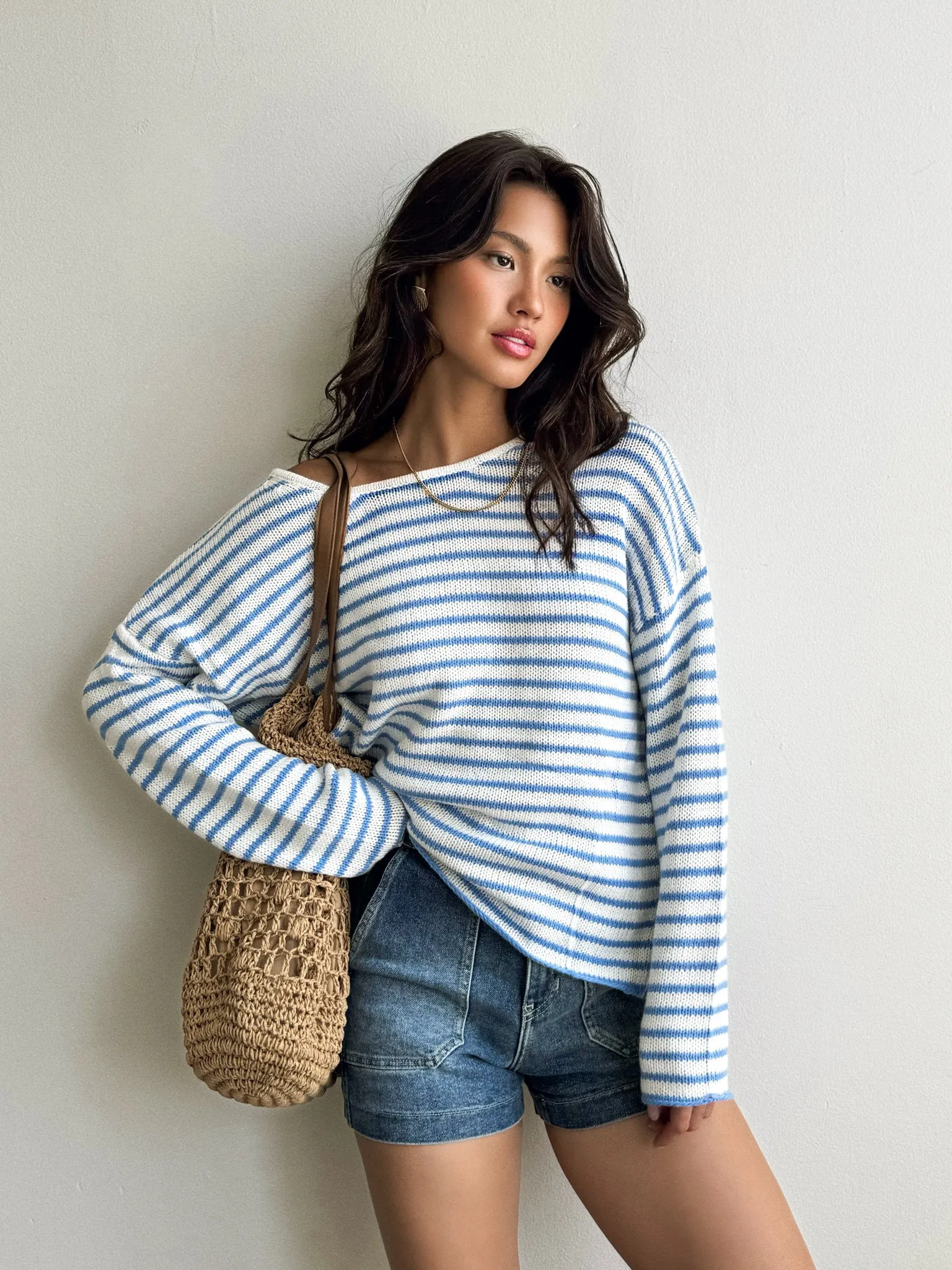 Clear Skies Stripe Knit Sweater Running Gear