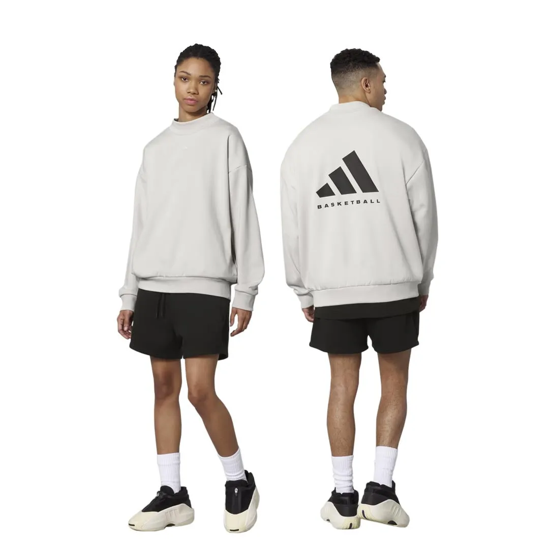 adidas - Unisex Basketball Crew Sweatshirt (IN4244) Body Mapped Ventilation ErgonomicCut
