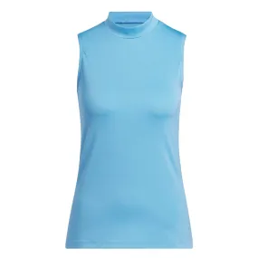 adidas - Women's Ultimate365 Sleeveless Mock Neck Polo (IP4249) Waterproof Stitch Details