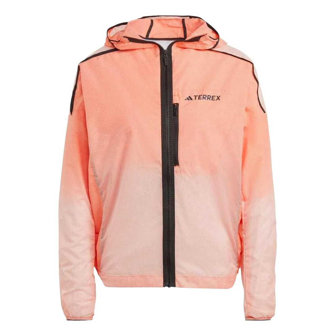 Roll Up Hood adidas - Women's Terrex Agravic Windweave Trail Running Windbreaker (HZ1325)