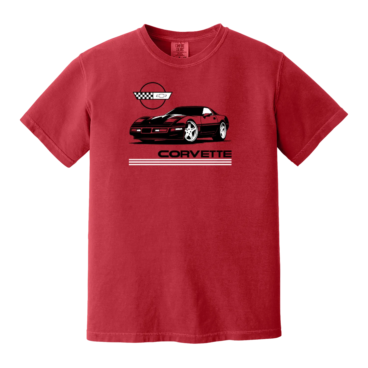 Vintage C4 Stripes Graphic T-Shirt Seam Free Shoulders