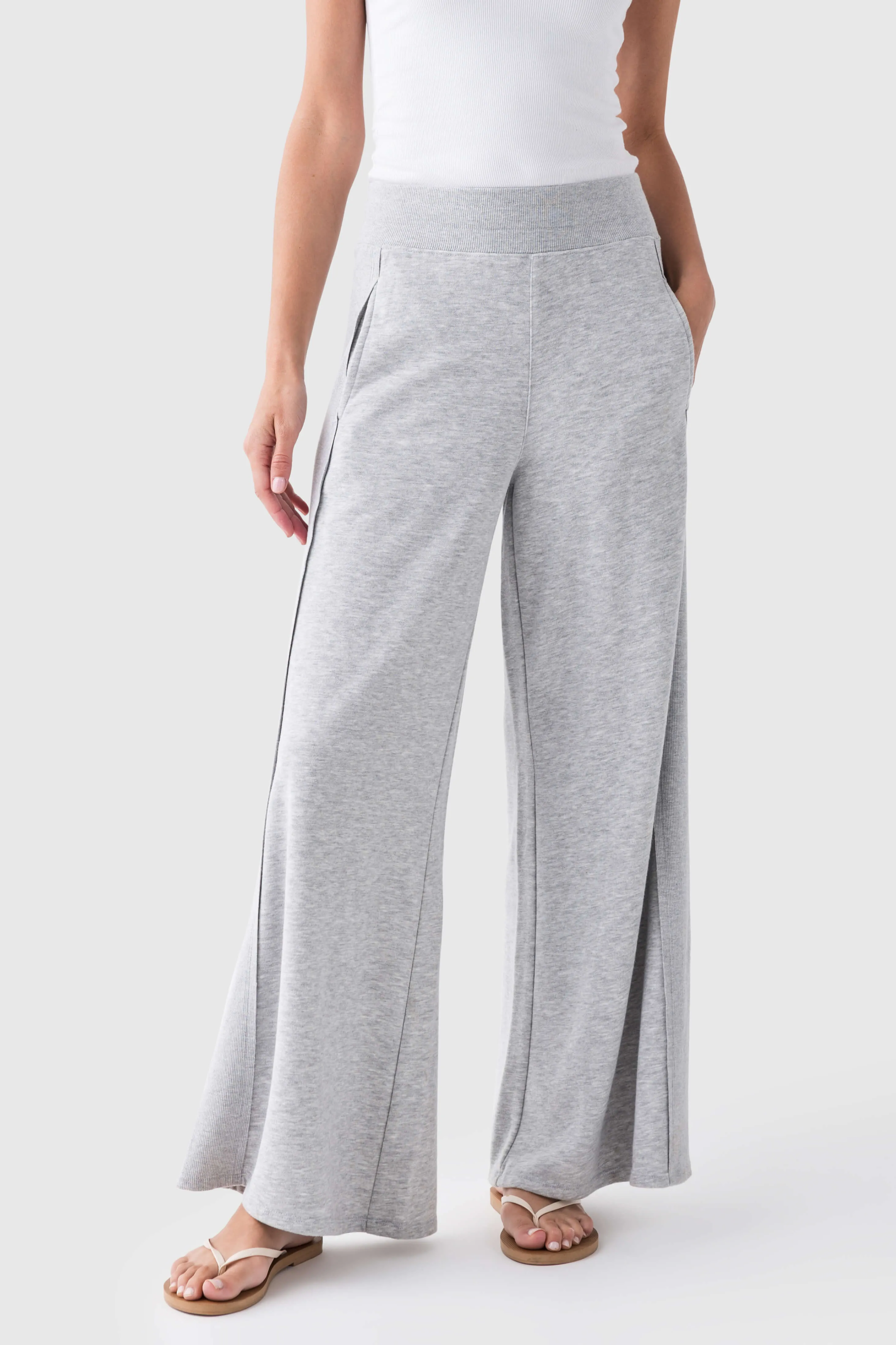 Vintage Havana Jersey Seamed Flare Pant Street Utility Sleek Look