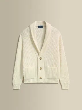 Airy Piece Classic Ready Virgin Wool Single Breasted Shawl Cardigan