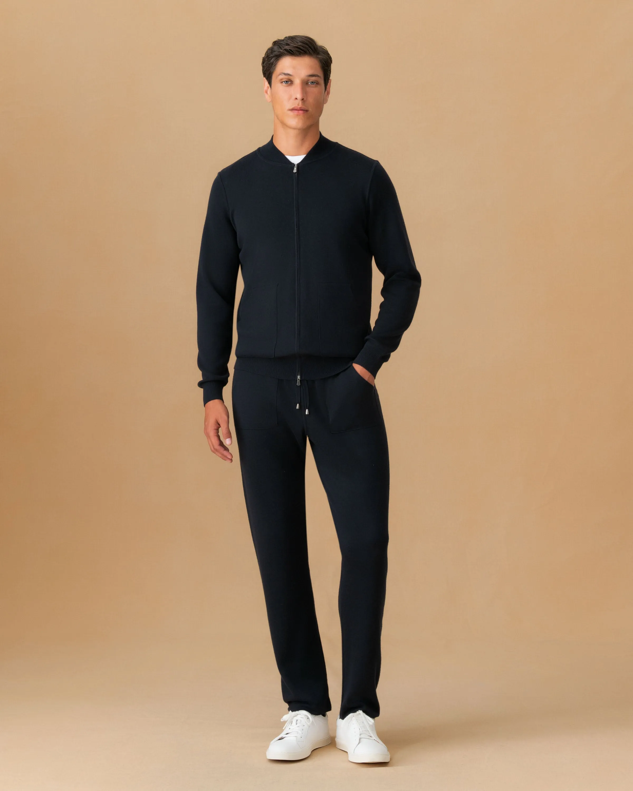 Knitwear Repair Toolkit City Casual Virgin Wool Zip-Through Knit Bomber