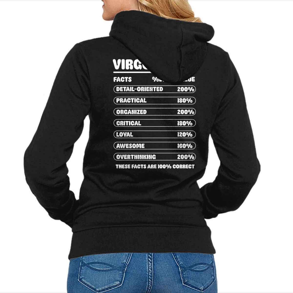 Virgo Facts Chart Bold Graphics Comfy Streetwear