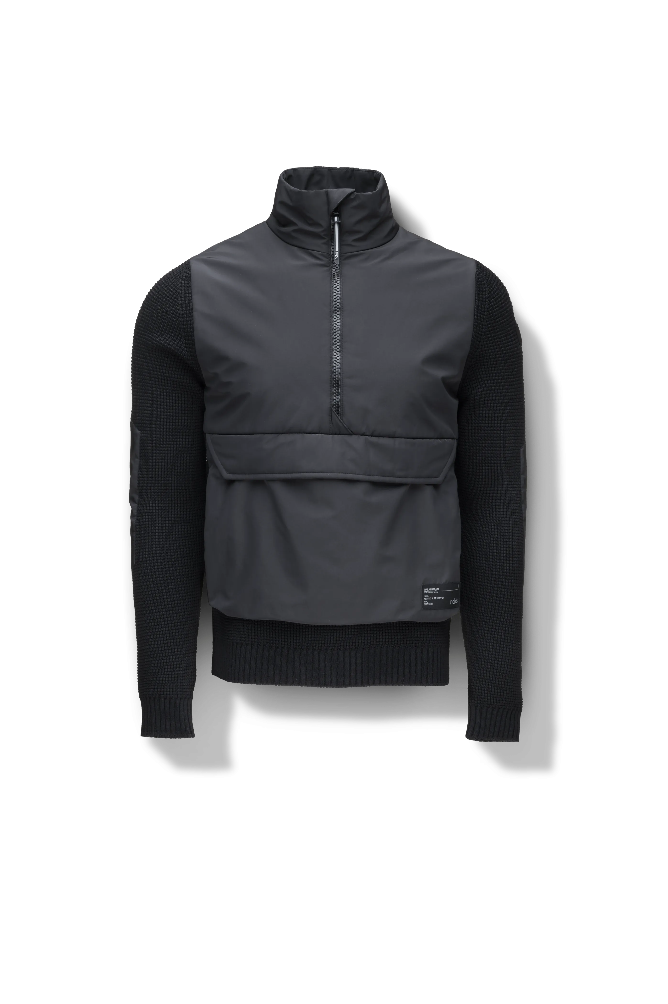 Wai Men's Performance Half Zip Sweater Non Restrictive Movement Cut Wind Protection