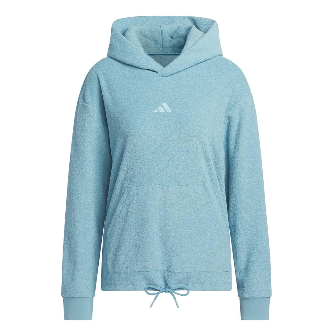 adidas - Women's Select Crop Hoodie (HZ9913) Abrasion Resistant Surface
