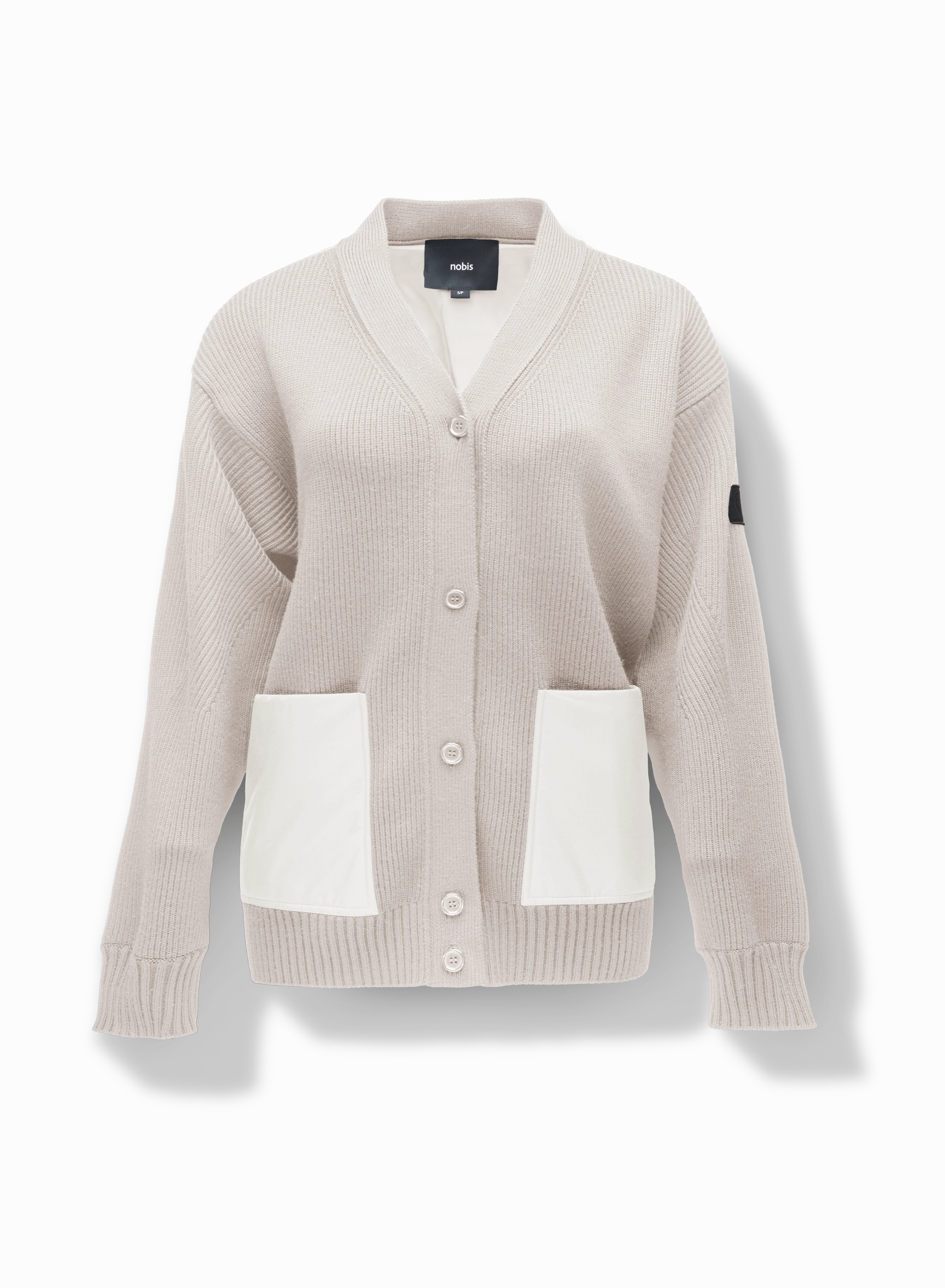 Water Repellent Fabric Stylish Basics Riga Tailored Button Front Cardigan