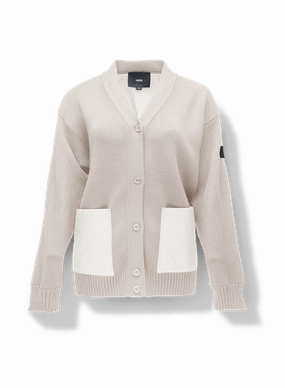 Riga Tailored Button Front Cardigan WindproofDesign Buttery Soft Handfeel