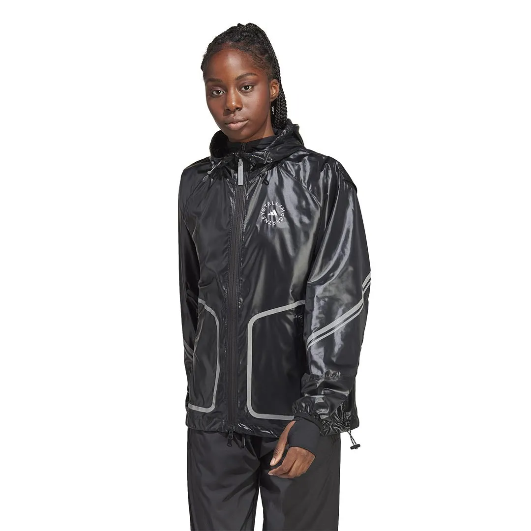Breathable Mesh Panels Embellished Trim adidas - Women's adidas by Stella McCartney TruePace Running Jacket (IC9717)