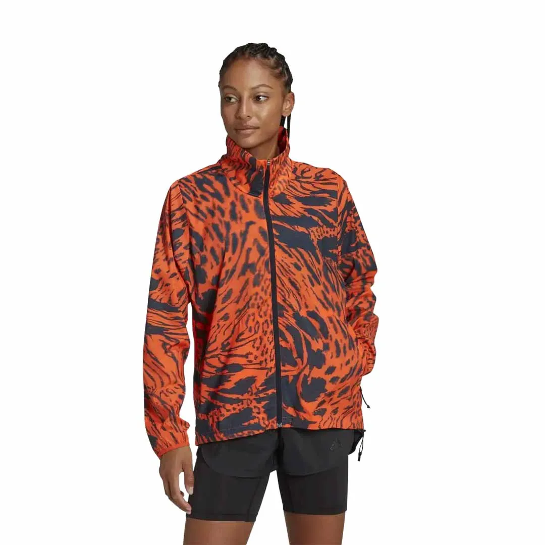 adidas - Women's Fast Allover Print Jacket (HL1995) New Cut Heat Reflective Tech