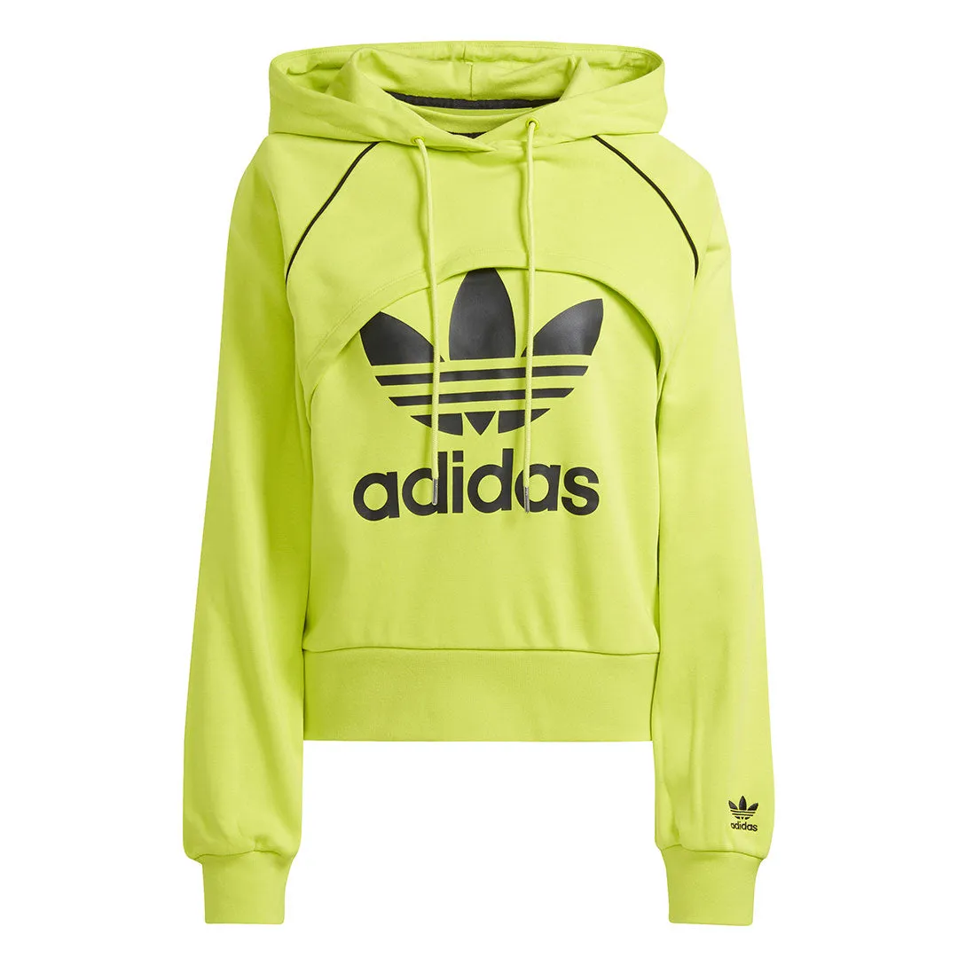 adidas - Women's Trefoil Big Logo Hoodie (IJ5013) Wrinkle Free Texture Cold Season