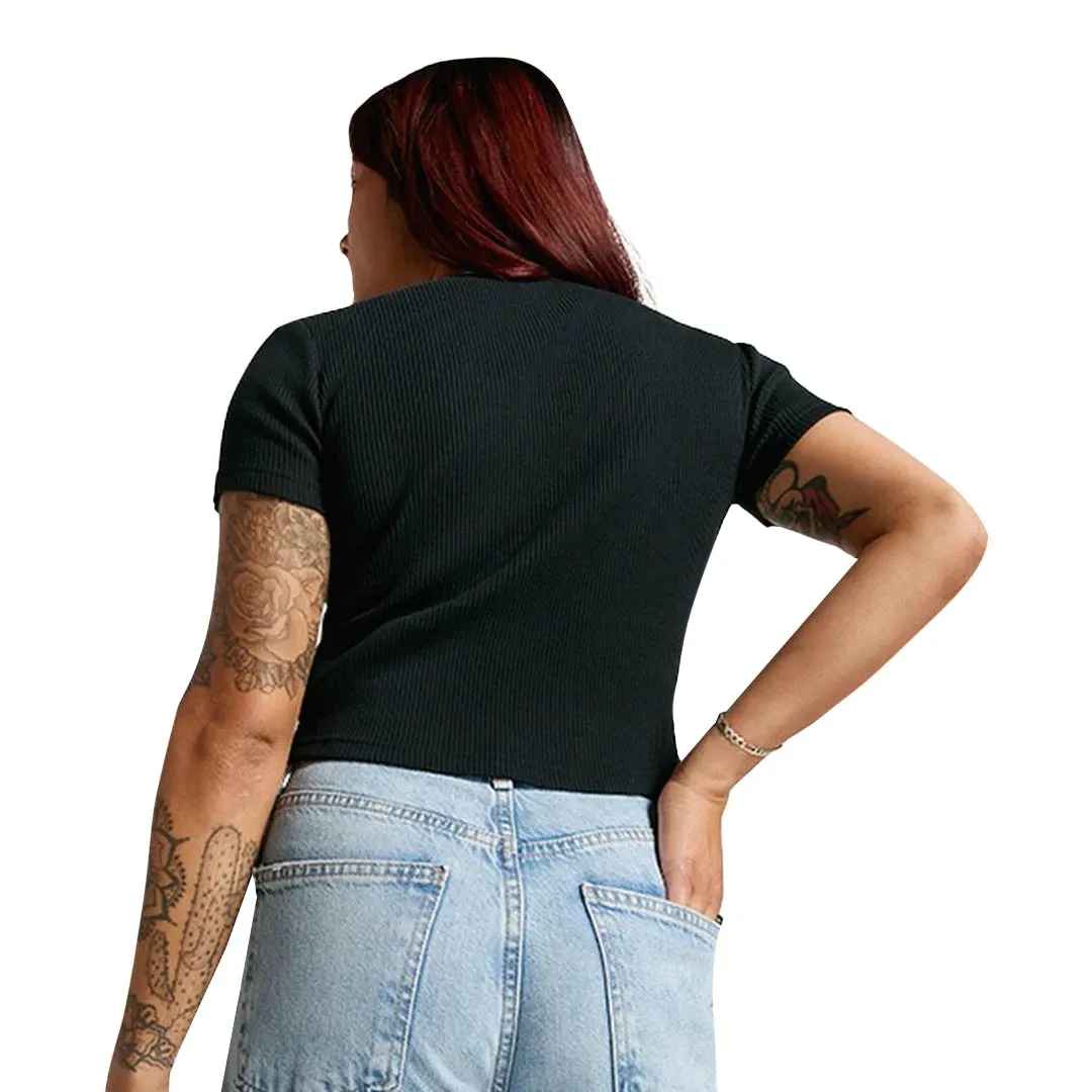 Converse - Women's Ribbed Slim T-Shirt (10027490 A03) Waterproof Zipper