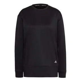adidas - Women's Aeroready Crewneck Sweater (HI4964) Light Reflective Logos