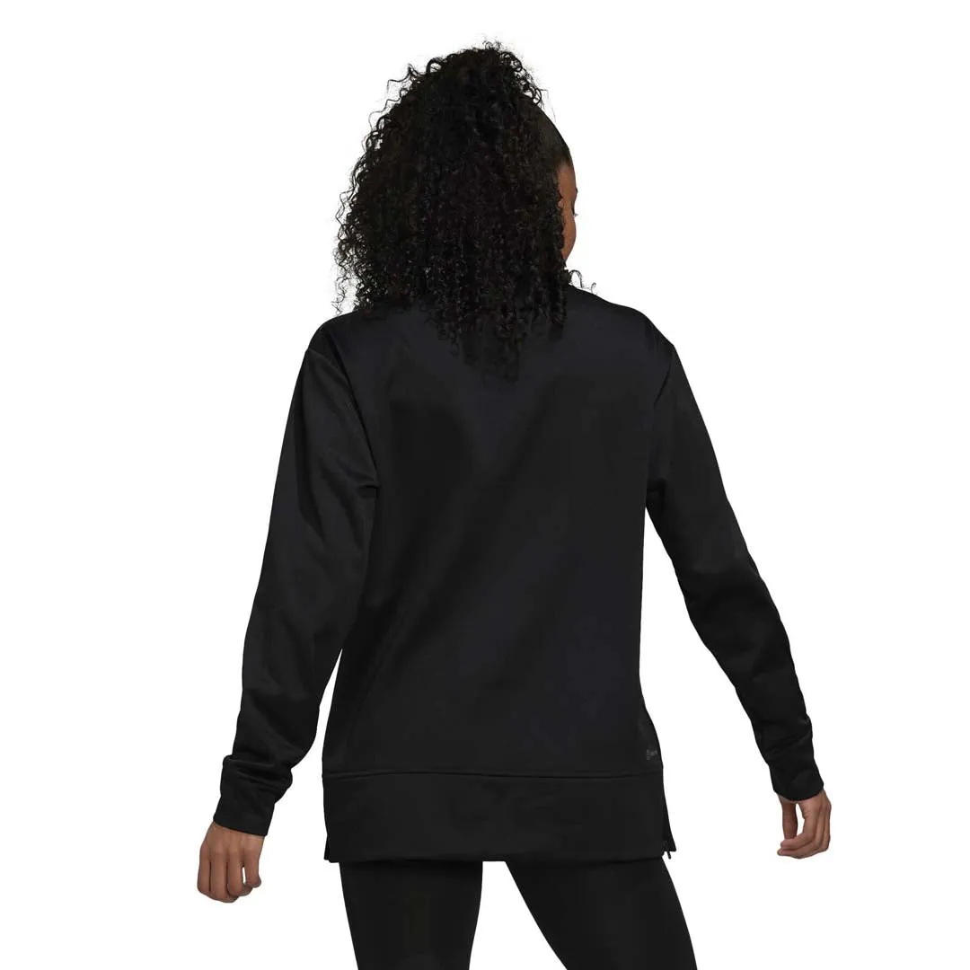 adidas - Women's Aeroready Crewneck Sweater (HI4964) Smooth Zipper Track Winter Layering Piece