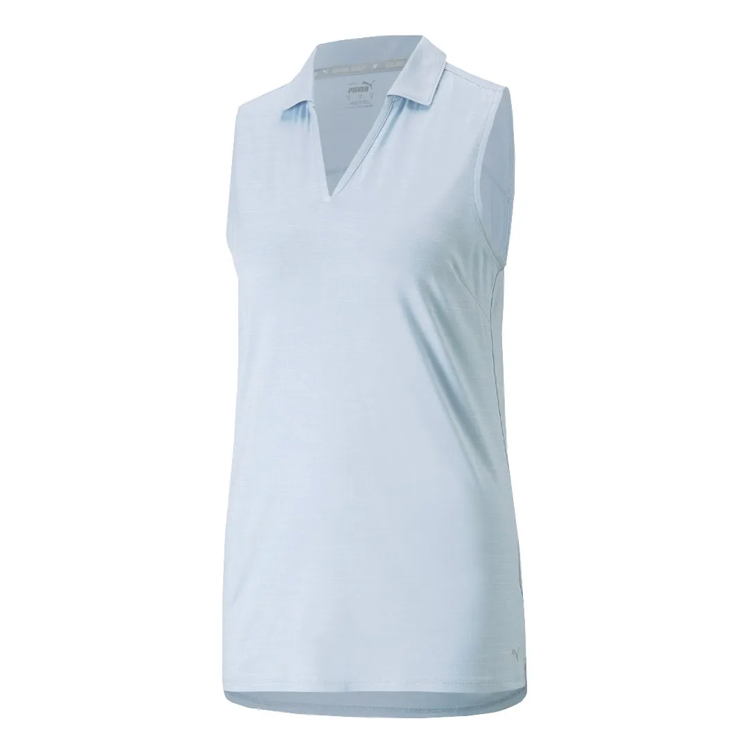 Puma - Women's Cloudspun Coast Sleeveless Polo (532992 17) Clean Minimal Look RipResistant Reinforcement