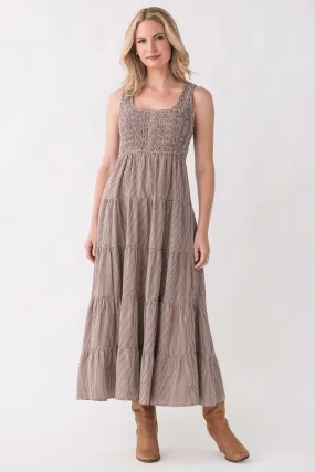 Sleek Drape Wishlist Gingham Maxi Dress