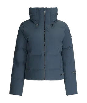 Womens Falline Down Jacket - Slate Blue Quick Release Buckle Mechanism ErgonomicCut