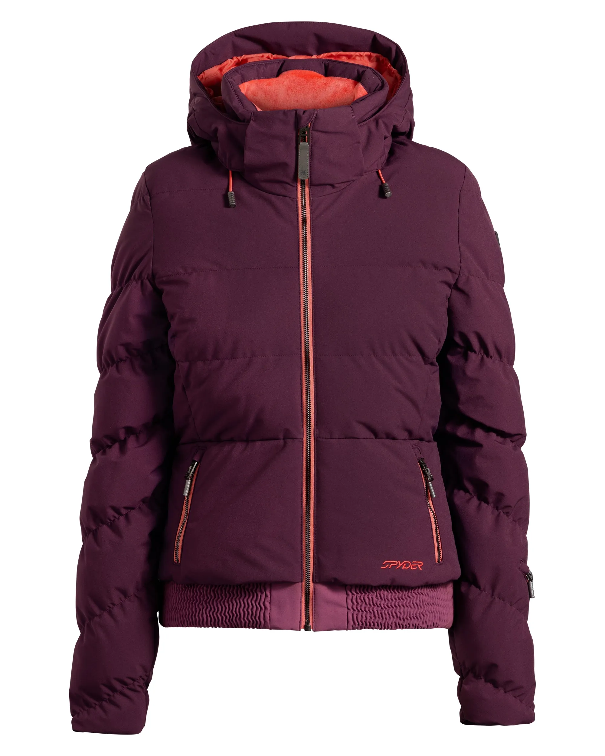 Adaptive Tension Bands Compact Travel Friendly Womens Haven Jacket - Plum