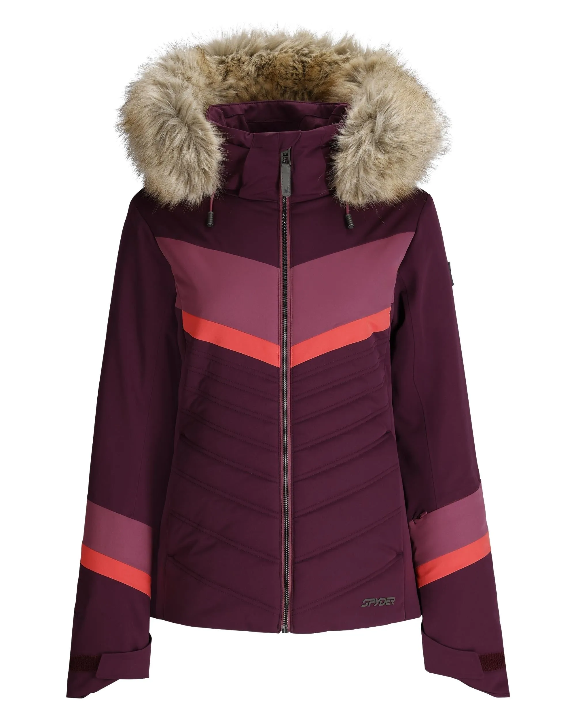 snap closure Quick Release Buckle Mechanism Womens Primrose Jacket - Plum