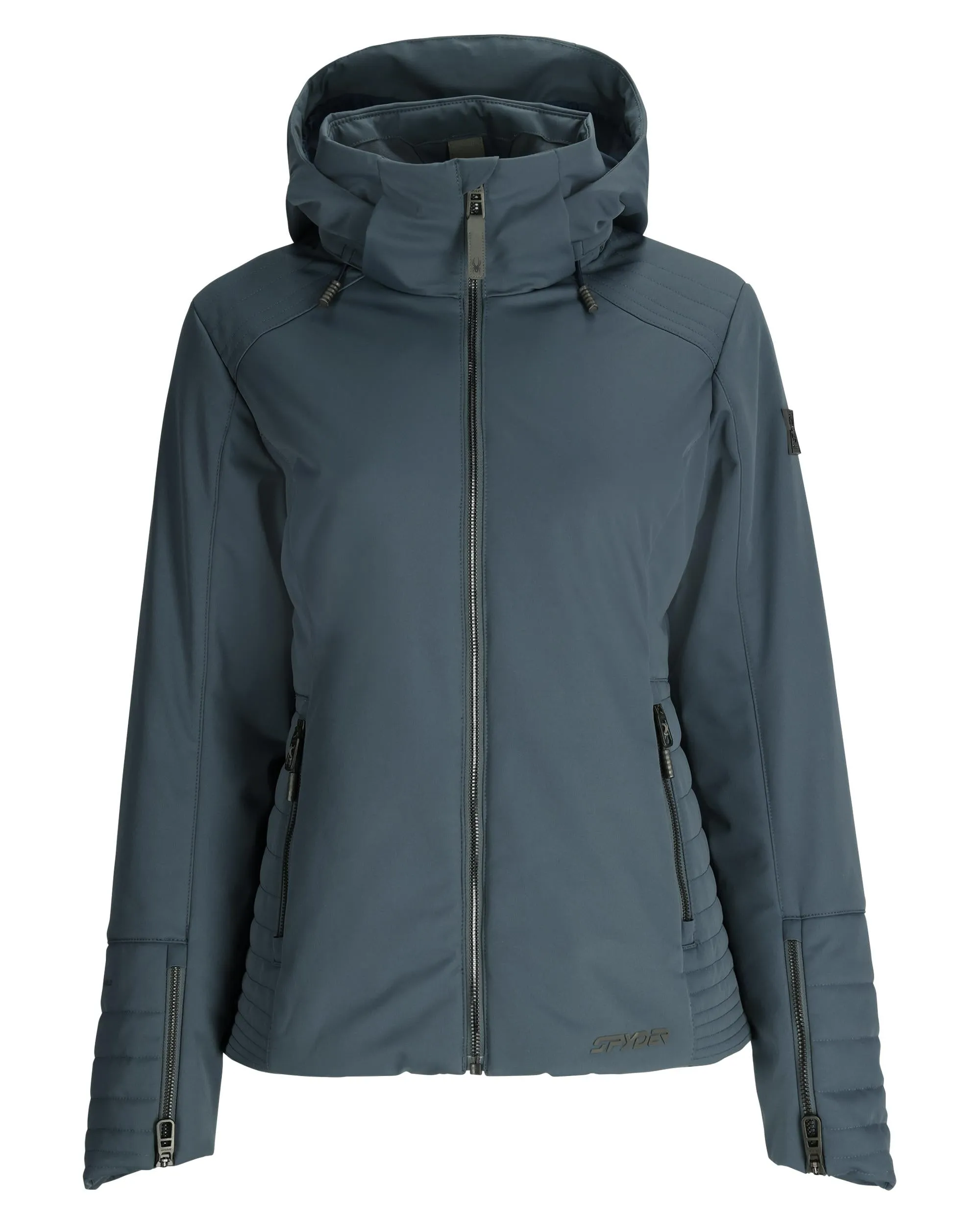Womens Schatzi Jacket- Slate Blue Long Length