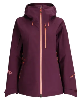 Womens Solitaire Jacket - Plum Everyday apparel Silicone Grip Trim