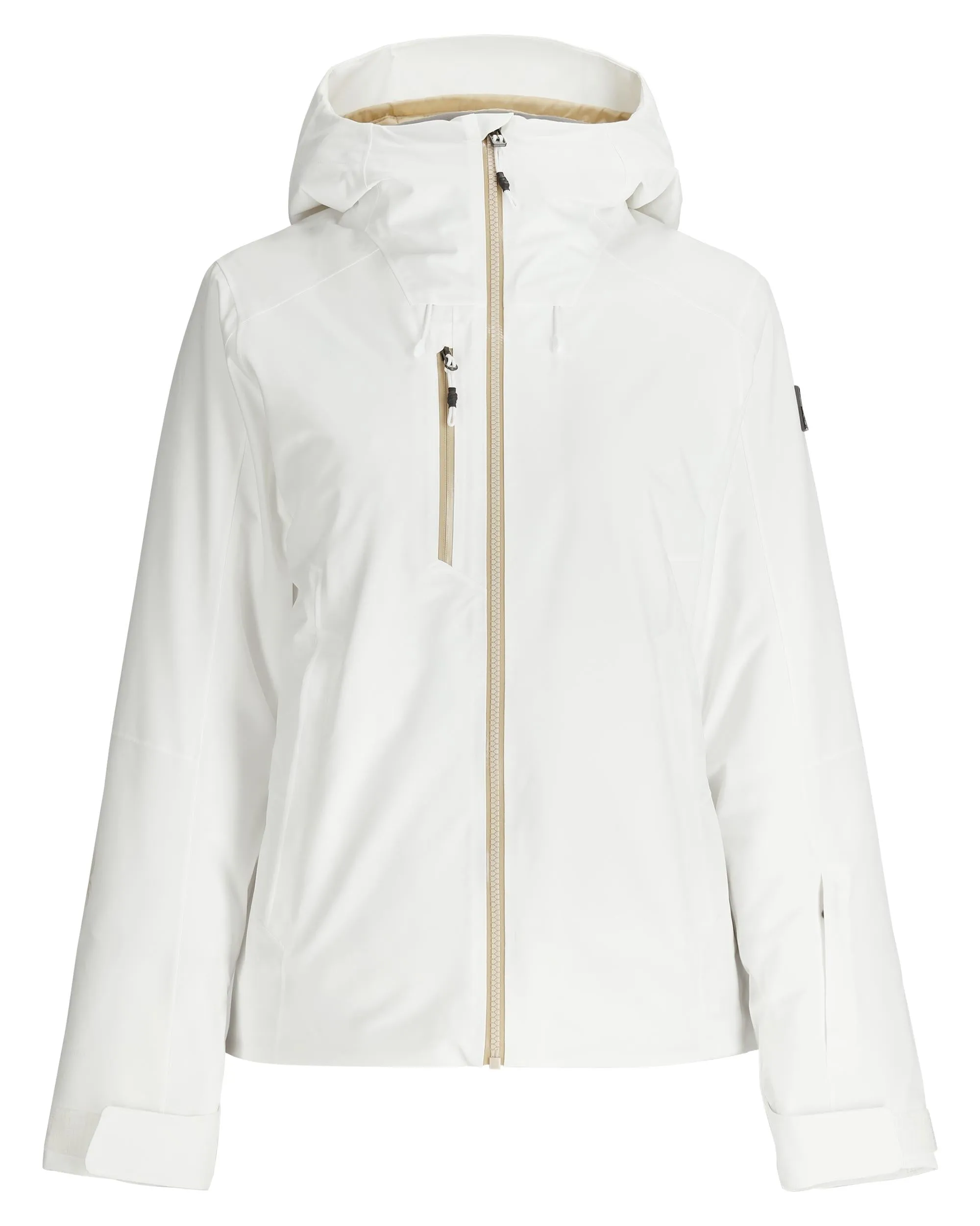 Lightweight Packability Detachable Hood Womens Temerity Jacket - White