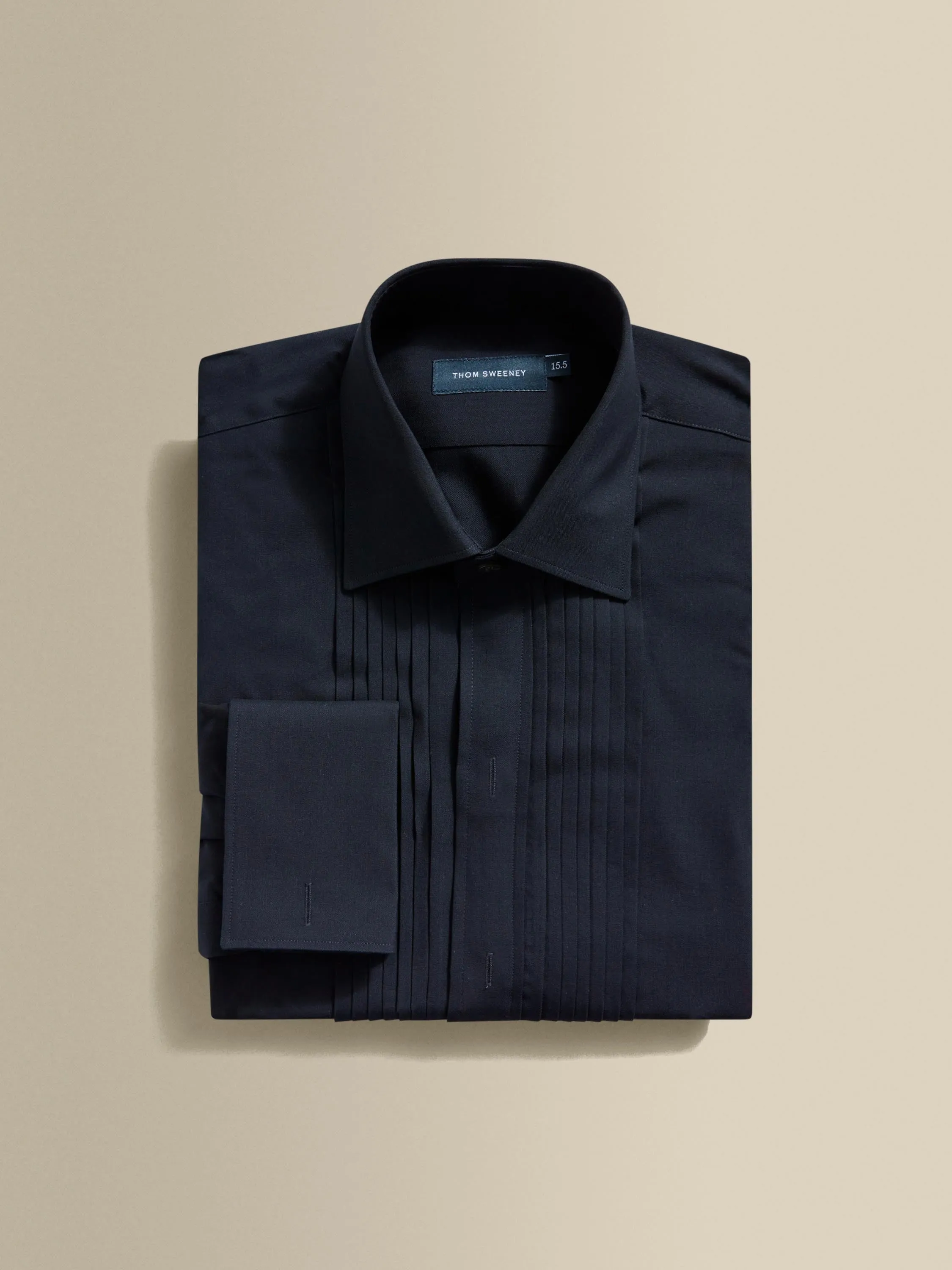 Hooded Neckline Ruffle Edge Wool Silk Duke of York Formal Shirt