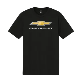 Practical Comfort Wrinkle Resistant Material Chevrolet Gold Metal Bowtie T-Shirt