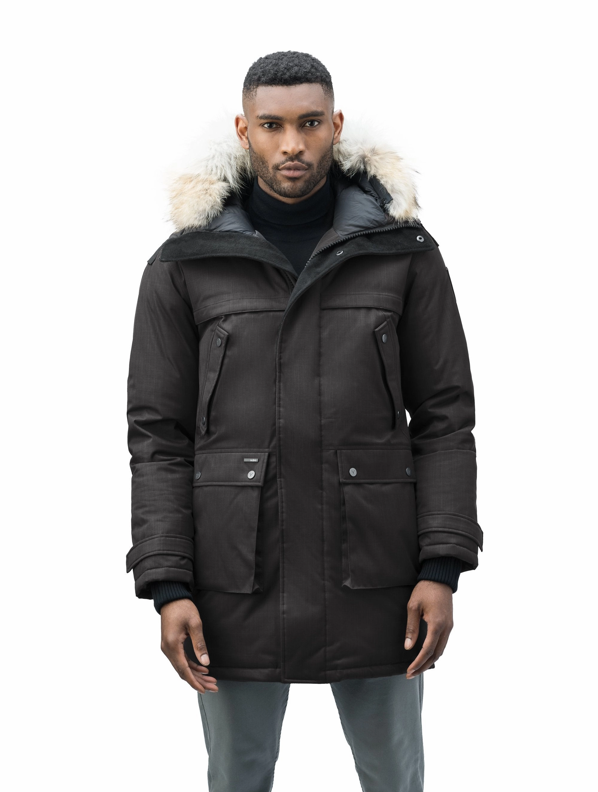 Enhanced Edge Binding Yatesy Men's Long Parka